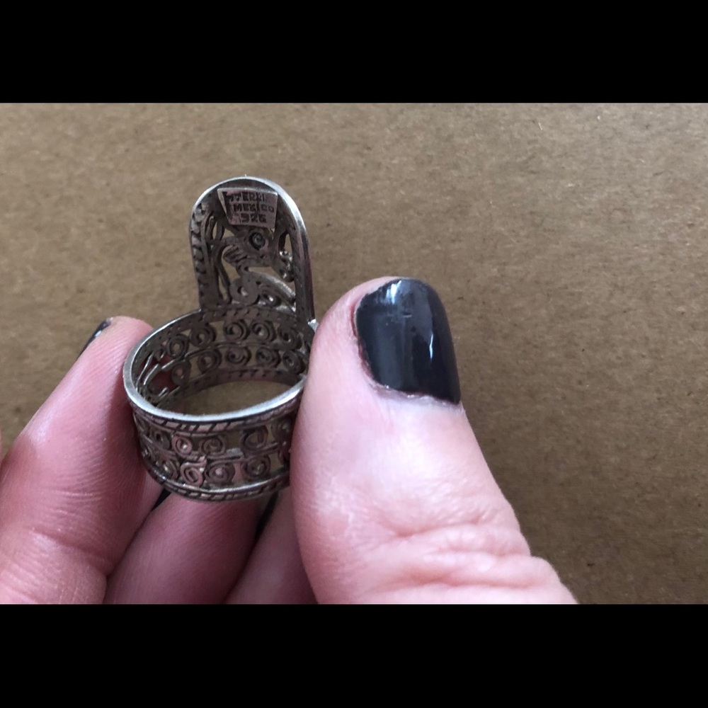 Sterling Silver Unique Ring 7 - image 4